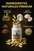 🌿 Candida Cleanse - Cápsulas que reducen antojos, hinchazón y fatiga 🌿