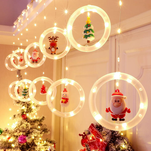 Instalación Navideña Luces Aros