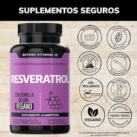 Suplemento Resveratrol 180 Capsulas