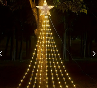 Cortina Luces Led 3 metros con estrella