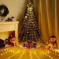 Cortina Luces Led 3 metros con estrella