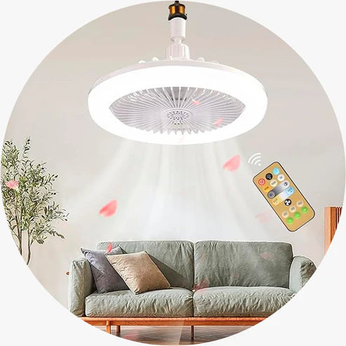 Lampara Ventilador con luz y control