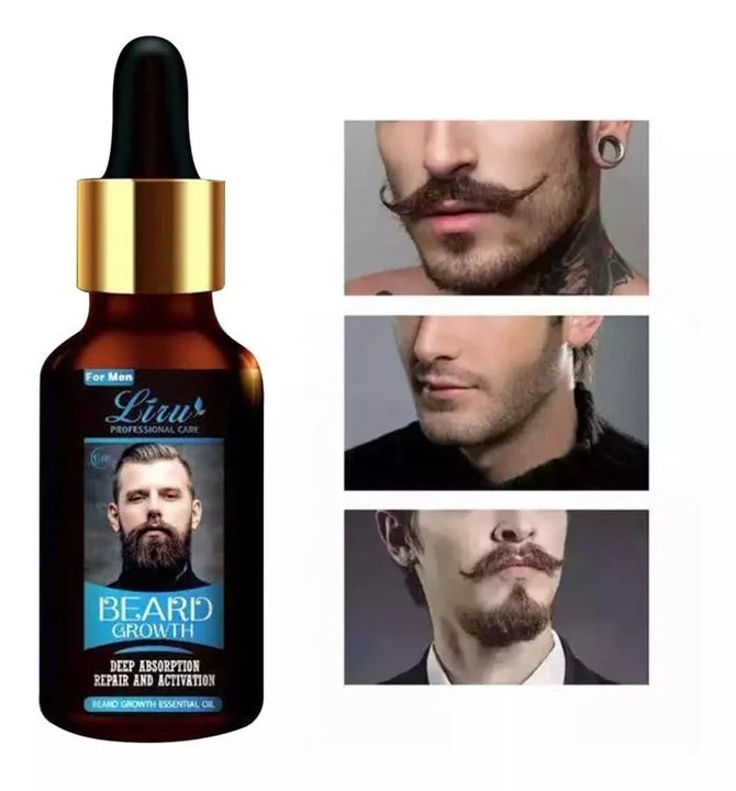 Serum para crecimiento de barba y bigote