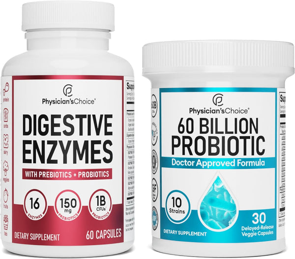 Enzimas Digestivas Physician´s (Gratis 60 billon Probiotic)