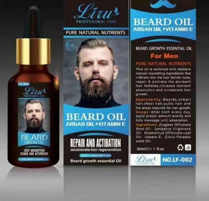 Serum para crecimiento de barba y bigote