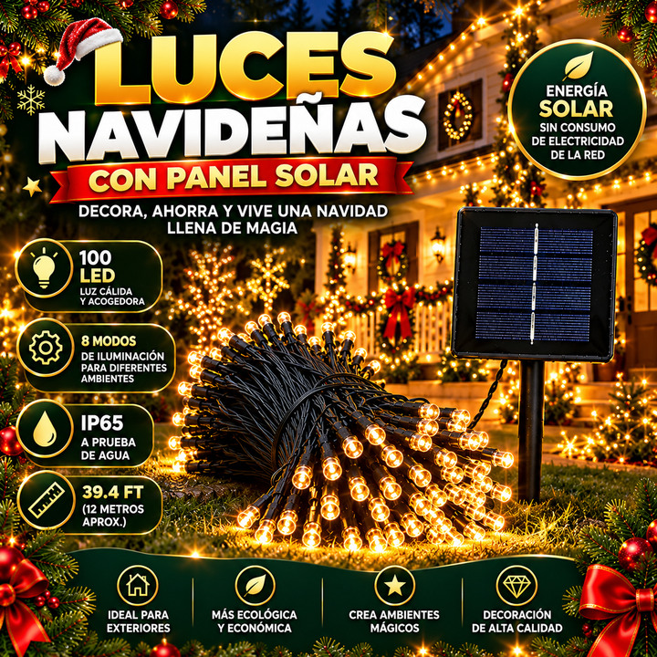 Luces navideñas Solares