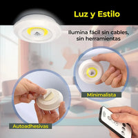 Set X3  Luces adhesivas