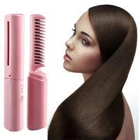 Mini USB Hair Straightener Brush